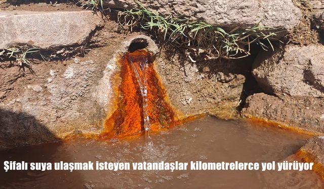 Elazığ’da Şifalı Suya Ulaşmak İçin Vatandaşlar Kilometrelerce Yürüyor