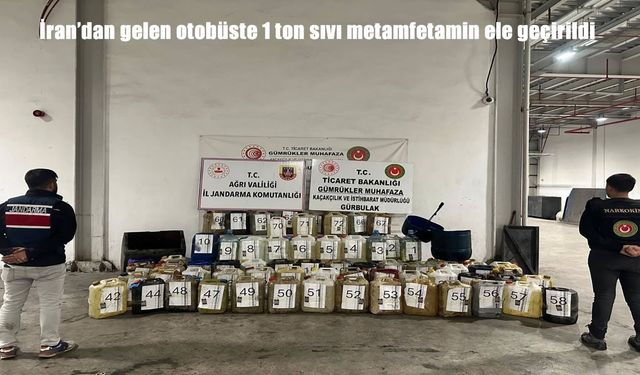 Sınırda Dev Operasyon: Ağrı’da 1 Ton Metamfetamin Ele Geçirildi