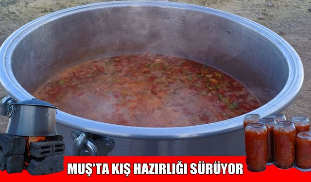 Muş'ta kadınların kış hazırlıkları sürüyor