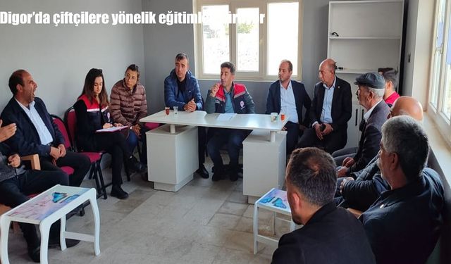Digor’da Çiftçilere Yönelik Eğitimler Devam Ediyor: Toprak Analizi ve Doğru Gübreleme Ön Planda