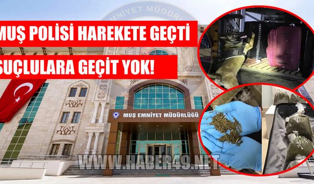 Muş Emniyeti’nden suçlulara büyük darbe