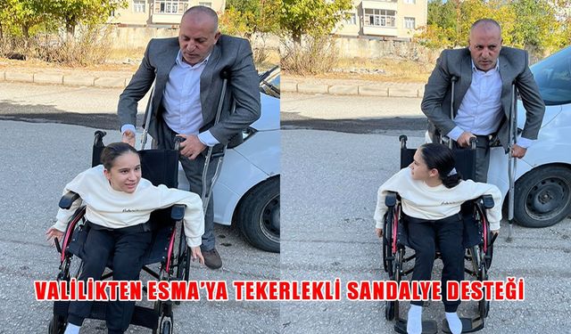 Muş Valisi Çakır'dan genç öğrenciye tekerlekli sandalye desteği