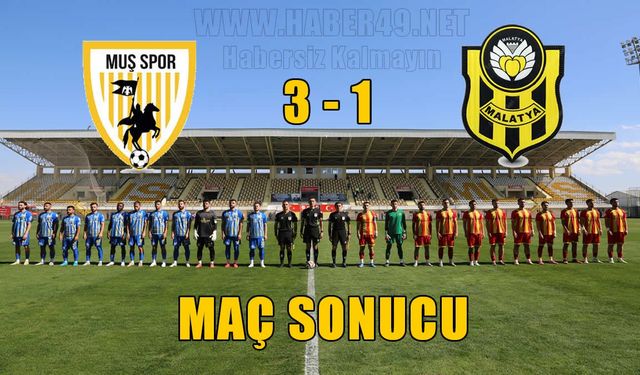 Muşspor, evinde ağırladığı Malatyaspor'u 3-1 mağlup etti