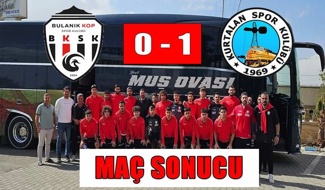 Bulanık Kopspor evinde 1-0 mağlup!