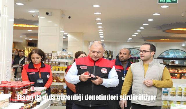 Elazığ'da gıda güvenliği denetimleri sürdürülüyor