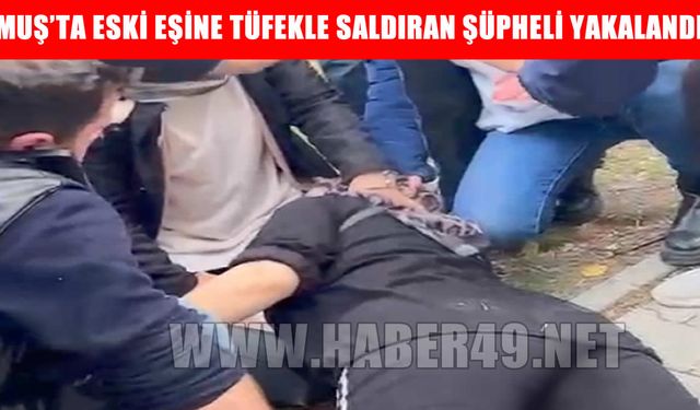 Muş'ta eski eşini tüfekle yaralayan şüpheli yakalandı