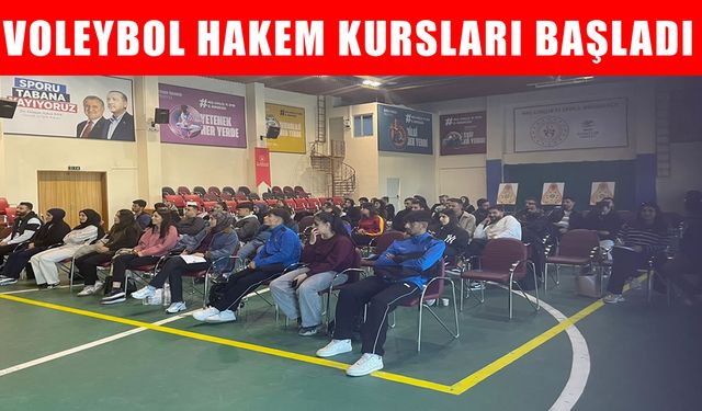 Muş’ta voleybol hakem kursu başladı