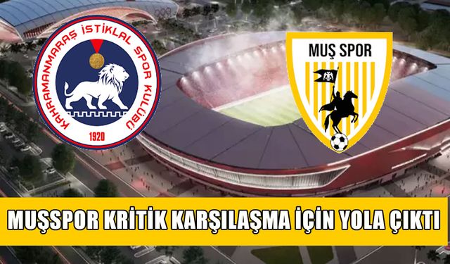 Muşspor galibiyet için yola çıktı