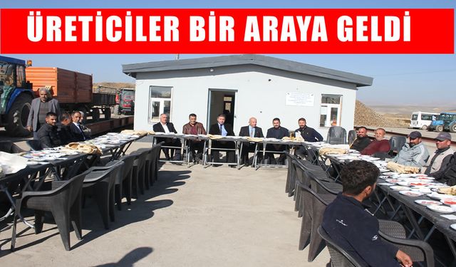 Malazgirt'te pancar üreticileri bir araya geldi