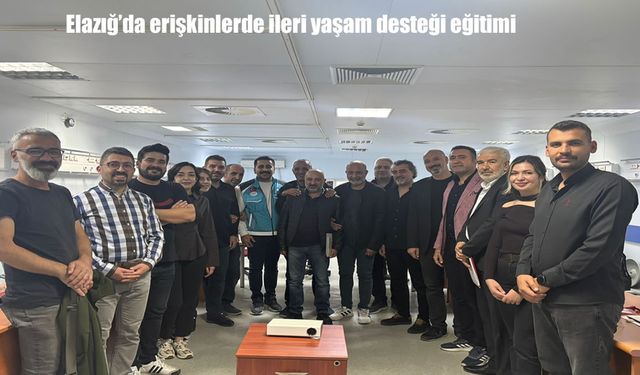 Elazığ'da erişkinlerde ileri yaşam desteği eğitimi