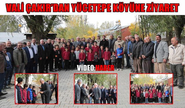 Muş Valisi Çakır, Yücetepe Köyü'nde muhtarlarla bir araya geldi