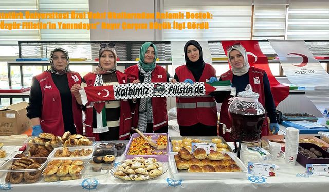 Atatürk Üniversitesi Özel Vakıf Okullarından Anlamlı Destek: “Özgür Filistin’in Yanındayız” Hayır Çarşısı Büyük İlgi Gör