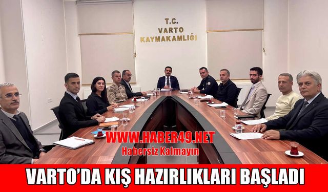 Varto'da kış tedbirleri masaya yatırıldı