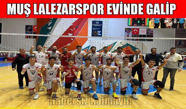 Muş Lalezarspor 3'te 3 yaptı