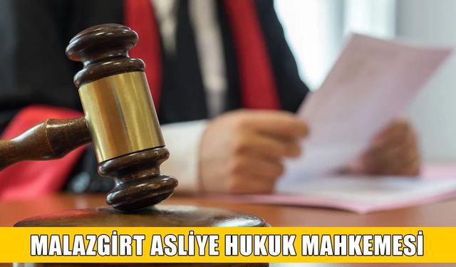 T.C. MALAZGİRT ASLİYE HUKUK MAHKEMESİ