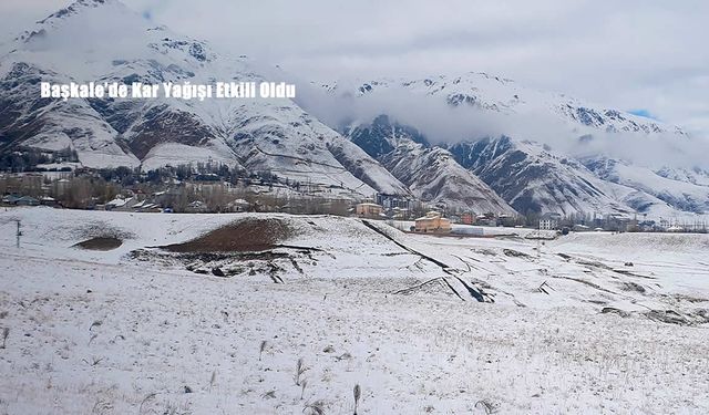 Başkale Beyaza Büründü: Kar Yağışı İlçede Hayatı Etkiledi