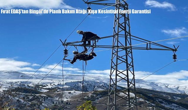 Fırat EDAŞ’tan Bingöl’de Planlı Bakım Atağı: Kışa Kesintisiz Enerji Garantisi