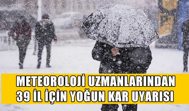 Muş’a Kar Geliyor mu? Meteoroloji Tarih Verdi: Sert Kış Kapıda, 39 İl Beyaza Bürünecek!
