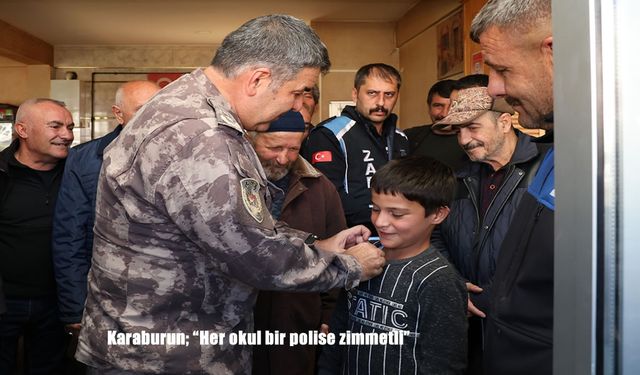 Karaburun; "Her okul bir polise zimmetli"