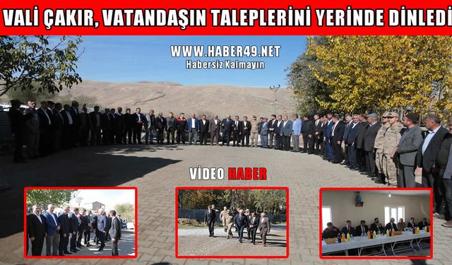 Muş Valisi Çakır: Her köy, her vatandaş birinci sınıf