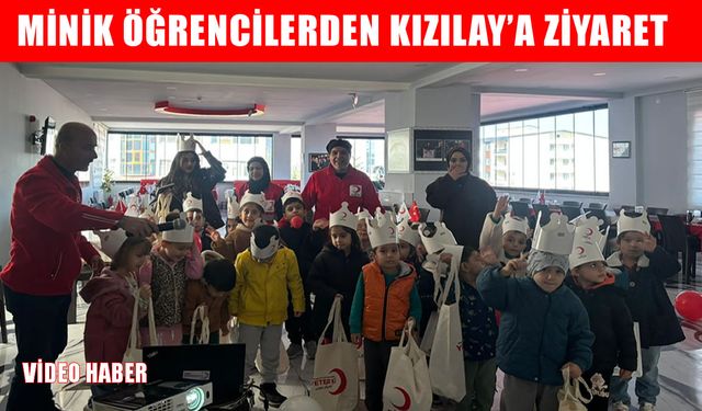 Muş’ta minik öğrenciler Kızılay’ı ziyaret etti