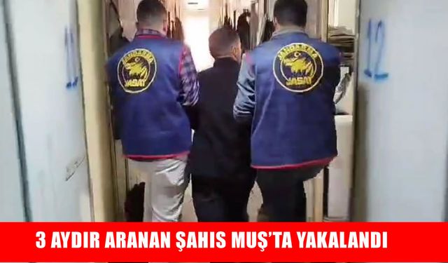Muş’ta aranan hükümlü, inşaatta yakalandı