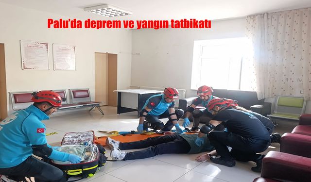 Palu'da deprem ve yangın tatbikatı