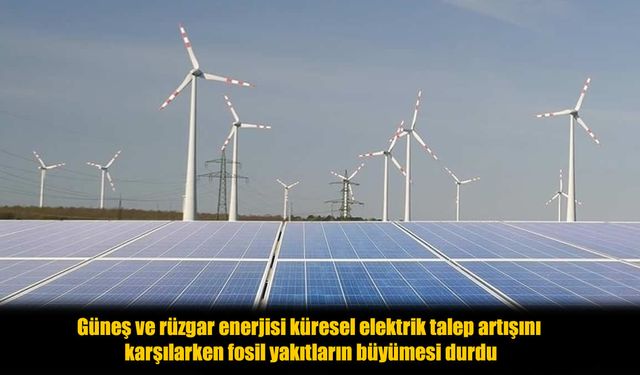 Küresel Elektrik Sektöründe Tarihi Değişim: Fosil Yakıtların Büyümesi Durdu