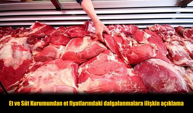 ESK’tan Et Piyasasında İstikrar İçin Yeni Açıklama