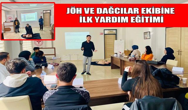 Muş İl Sağlık Müdürlüğü’nden JÖH ve Dağcılar Grubu'na ilk yardım eğitimi
