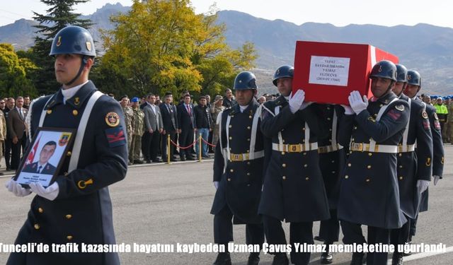 Trafik kazasında hayatını kaybeden Uzman Çavuş Yılmaz’a veda