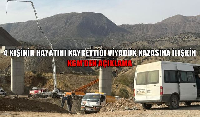 KGM'den Muş Viyadüğü kazası açıklaması: 3 işçi hayatını kaybetti