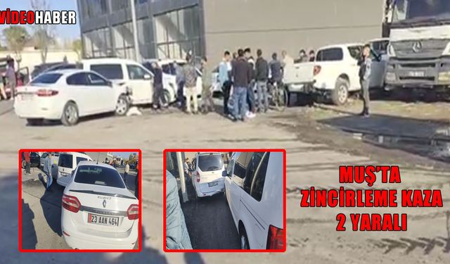 Muş’ta zincirleme kaza: 2 yaralı