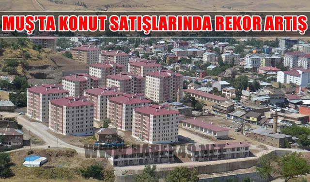 Muş’ta bir ayda 517 konut satıldı