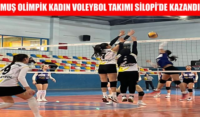 Muş Olimpik Kadın Voleybol Takımı Silopi’den zaferle döndü