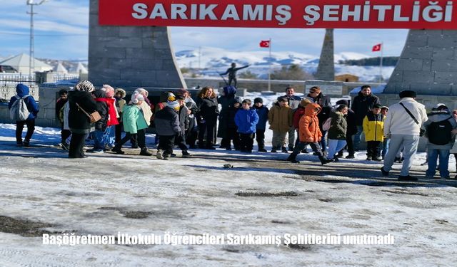 Başöğretmen İlkokulu Öğrencileri Sarıkamış Şehitlerini unutmadı