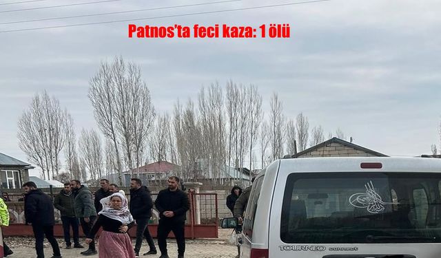 Patnos'ta feci kaza: 1 ölü