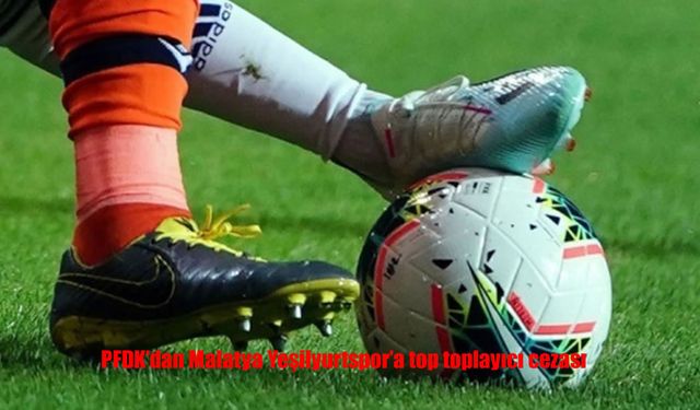 PFDK'dan Malatya Yeşilyurtspor'a top toplayıcı cezası