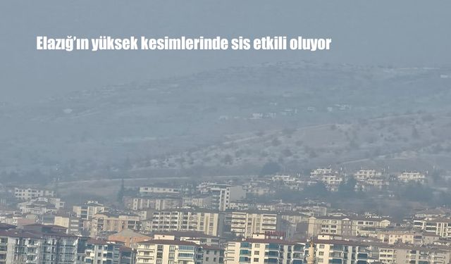 Elazığ’ın yüksek kesimlerinde sis etkili oluyor