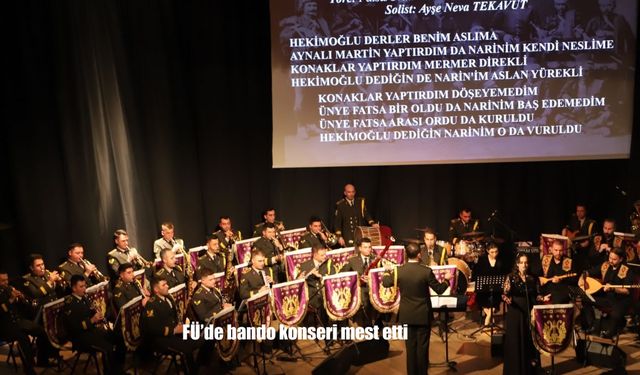 FÜ'de bando konseri mest etti