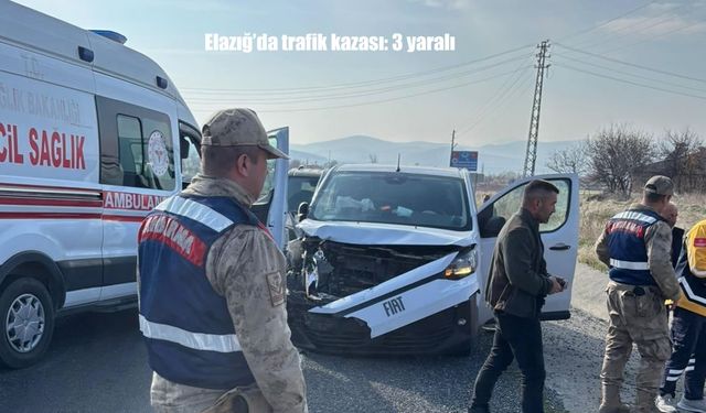 Elazığ’da trafik kazası: 3 yaralı