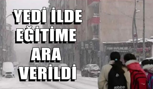 Valiliklerden peş peşe açıklama: İşte 30 Aralık’ta eğitime ara verilen iller!