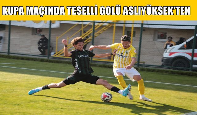 Muşspor'da teselli golü Ersel Aslıyüksek’ten