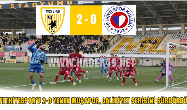 Muşspor kendi evinde 3 puanı 2 golle aldı