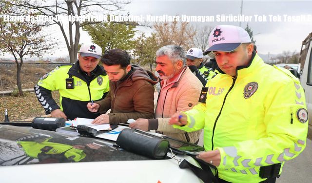 Elazığ’da Dron Destekli Trafik Denetimi: Kurallara Uymayan Sürücüler Tek Tek Tespit Edildi