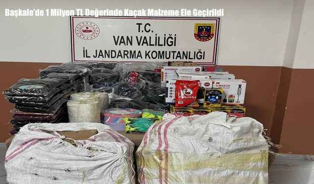 Başkale’de 1 Milyon TL Değerinde Kaçak Malzeme Ele Geçirildi