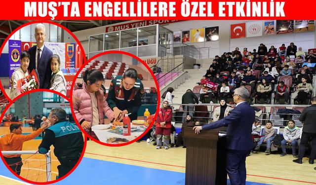 Muş'ta dört kurumdan anlamlı "3 Aralık" buluşması: Engeller sporla aşılıyor