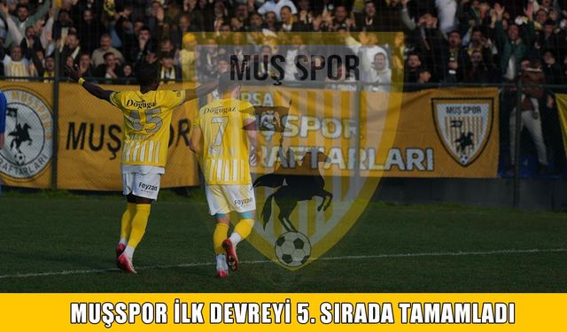 Muşspor ilk devreyi play-off potasında tamamladı