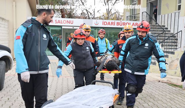 Elazığ’da deprem ve yangın tatbikatı gerçekleştirildi