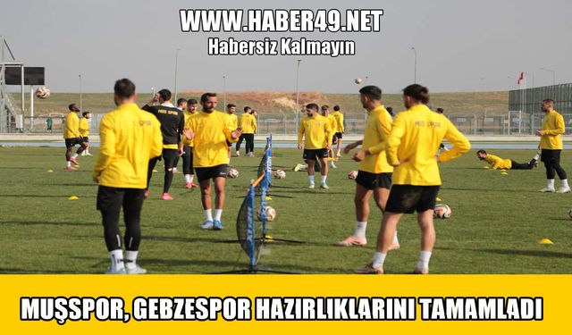 Muşspor, Gebzespor yolcusu